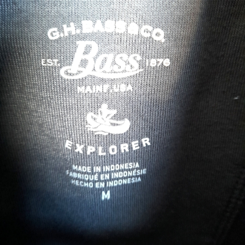 G.H. Bass & Co Explorer Mens fleece sweater 1/4 Zip Medium Gray chest Zi… - Picture 4 of 9